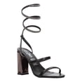 thumbnail image 2 of Sandalias De Tacon Ozono Mujer Negro Dama Correa De Tobillo negro 23.5 MX, 2 of 10
