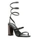thumbnail image 2 of Sandalias De Tacon Ozono Mujer Negro Dama Correa De Tobillo negro 23.5 MX, 2 of 10