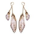 thumbnail image 1 of CNKOO Fairy Cicada Butterfly Wings Earrings Fantasy Tassel Jewelry Gradient Colorful Rhinestone Sequins Long Drop Earrings, 1 of 3