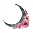 thumbnail image 2 of Bohemian Anemones Crescent Moon Wall Decal Wallmonkeys Peel and Stick Graphic (48 in H x 48 in W) WM502684, 2 of 4