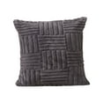 thumbnail image 6 of Summer Home Trendy Pillow Cover Skegnu Solid Color Velvet Pleated Pillowcase Velvet Sofa Cushion Headboard Pillow Office Lumbar Support Waist Protection, 6 of 6