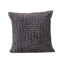Soft Plush Short Cotton Velvet Decorative Throw Pillow Covers 18x18 inch Square Luxury Style Cushion Cases Pillow Shell for Sofa Bedroom Office