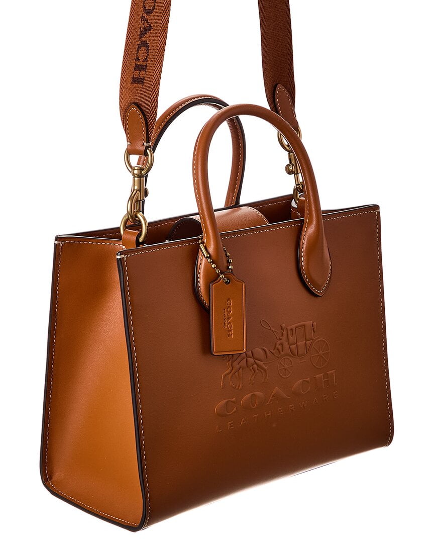 希少✨COACH トートバッグ オールレザー ブラウン Coach Ace Leather Tote 26, Brown - Walmart.com