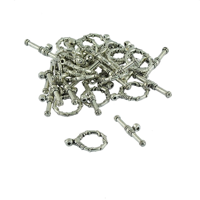 20 juegos de cierre de palanca de plata para pulseras collares reparación DIY broche