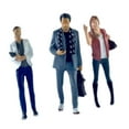 thumbnail image 4 of 3 figuras de personas a escala 1/64, mini figuras de hombre de negocios y secretaria para Photo Pro Blanco gris y rosa, 4 of 9
