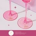 thumbnail image 5 of Paris Hilton 2 Piece Glass Champagne Flute Set, 8 oz / 236 ml, Pink, 5 of 5