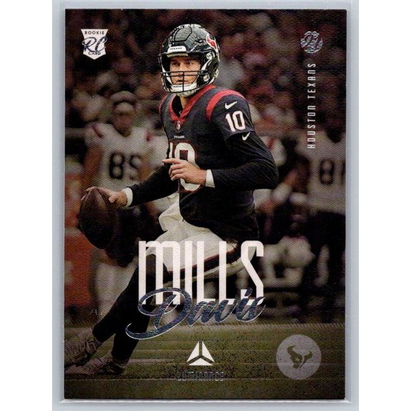 Collectible 2021 Panini Chronicles 218 Luminance Update Rookies Davis Mills Houston Texans Football Card Houston Texans NFL Football Trading Card