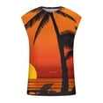thumbnail image 4 of Mens Graphic Tank Tops Beach,Tops for Men, Round Neck Gradient Short Sleeve T-Shirt Sports Gym Muscle Slim Top Street Fashion Tees Blouse for Men, 4 of 5