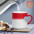 thumbnail image 6 of Heart Shaped Cups, Valentine's Magic Color Changing Ceramic Cup with Hidden Red Hearts, 11oz Temperature Sensitive Heart-Shaped Coffee Mug for Her/Him, Romantic Surprise Gift, 6 of 7