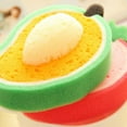 bath sponge 4pcs Creative Fruit Shaped Bath Sponges Bath Scrubbers