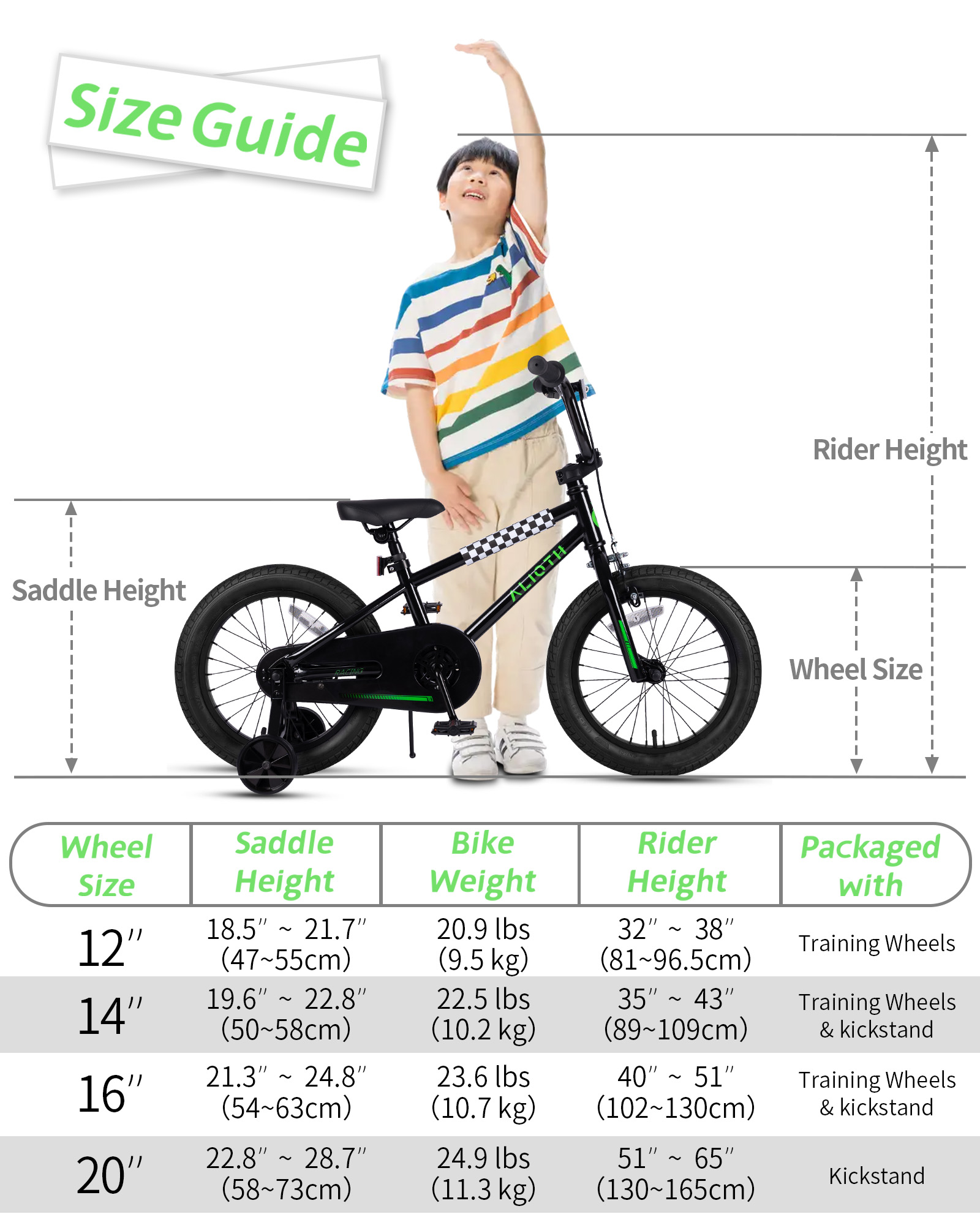 Vollsch BMX Style 16 Inch Kids Bike with Training Wheels photo 7
