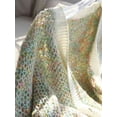 thumbnail image 6 of Summer rhinestone button short-sleeved cardigan women's green knitted sweater-Green-S, 6 of 7