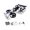 White, variant on 2 In 1 Remote Control And Mode Vehicle With LED Light Stunt Induction Steering One Key Trick Performance USB Rechargeable Battery For Indoor Outdoor Play Fast Car Mini Z 4x4 My First Remote Control