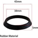 thumbnail image 3 of 6 piezas de junta de tapón ciego para tubo de drenaje del fregadero de cocina, junta de drenaje de 43mm, anillo de sellado de escurridor, arandela de goma para accesorios de 1 1/2, 3 of 5