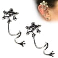 thumbnail image 2 of Pendientes De Rana Con Clip Para Oreja Sin Perforación Para Mujer, Pendientes Con Forma De Animal De Rana Sweethay AP005673-00, 2 of 6