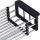 thumbnail image 5 of Estante para platos de acero inoxidable, soporte para cubiertos extraíble telescópico resistente a los arañazos FLhrweasw Nuevo, 5 of 6