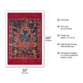 thumbnail image 2 of Vajradhara Buddha and the Sakya Lamdre Lineage - Buddhist Deity - Vintage Tibetan Thangka Buddhist Painting - Tibet, 13th Century - Fine Art Matte Paper Print (Unframed) 30x44in, 2 of 4