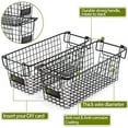 thumbnail image 7 of 4 Pack [ XL Large ] STACKABLE Wire Baskets for Organizing - Pantry Storage and Organization Metal Bins for Produce, Food, Fruit - Kitchen Bathroom Closet Cabinet, Countertop, Under Sink Organizer, 7 of 7