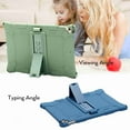 thumbnail image 3 of Dteck Case For iPad 8th (2020) / 7th Gen 10.2 (2019)/ iPad Air 3rd Gen 10.5 (2019)/ iPad Pro 10.5 (2017) Shockproof Silicone Anti Slip Kids Friendly Protective Hard PC Kickstand Cover, matchagreen, 3 of 3