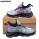 thumbnail image 1 of Doginthehole - Zapatos informales transpirables de verano con estampado de dientes de amor, zapatillas planas para exteriores para mujeres y hombres, zapatos deportivos clásicos con cordones, 1 of 6