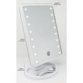 thumbnail image 4 of Onyx Professional Love Ellie Amelia, 0.44 x 0.30 x 0.07ft LED Vanity Makeup Mirror, Battery Powered, White, 4 of 9