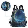 thumbnail image 5 of FORMRS Women's Travel Backpack Purse Anti-Theft Hidden Pockets Casual Shoulder Bag, Floral Occean, 5 of 7