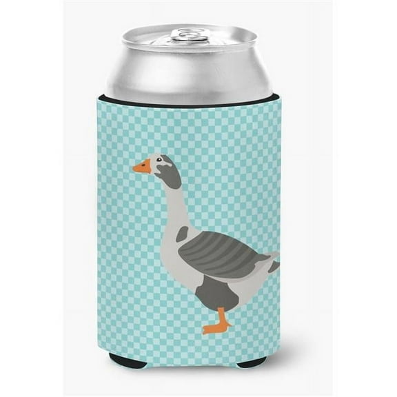 West of England Goose Blue Check Can or Bottle Hugger
