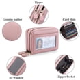 thumbnail image 4 of Small Genuine Leather Wallet For Women, Rfid Blocking Credit Card Holder(Pink), 4 of 6
