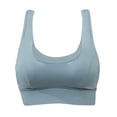 thumbnail image 2 of Mujeres Sujetador Deportivo Crop Top Chaleco Fajas Sujetadores Elásticos Chaleco De Fitness Azul XL Sunnimix Sujetadores deportivos para mujer High Import, 2 of 8