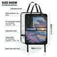 thumbnail image 3 of American flag ocean wave sunset blossom 233 Pack Kick Mat Back Seat Protector With Storage Pockets, Universal Car Seat Back Organizer For Pets, Waterproof Backseat Protector For Most Car, 3 of 5