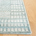 thumbnail image 3 of SAFAVIEH Marquee Linda Geometric Area Rug, Turquoise/Grey, 6' x 6' Square, 3 of 8