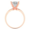 thumbnail image 4 of 2.5 ctw Solitaire Anniversary Ring for Women | Princess Cut Moissanite | Hyperallergenic Solid 14K Rose Gold, 4 of 5