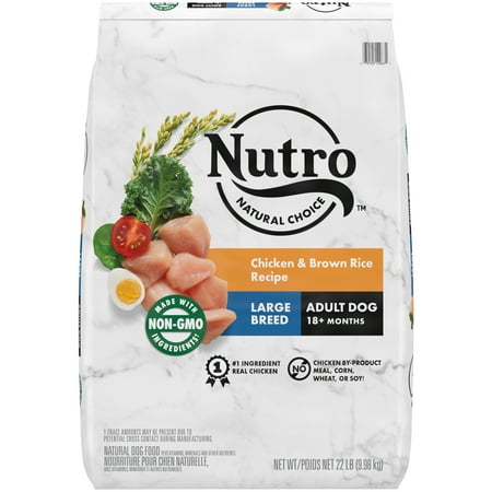 UPC: 0079105129671 | Nutro Natural Choice Chicken & Brown Dry Dog Food for Large Breed Adult Dogs  22 lb. Bag
