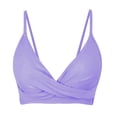 thumbnail image 5 of Plus Size Bathing Suit Adjustable Tie Front Bathing Suit Vacation Beach Swimwear Summer Tops Clothes Outfits 2026 Purple L, 5 of 5