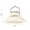 thumbnail image 3 of Latrodar Outdoor Fan Light, Portable Camping Tent Small Ceiling Novelty omatherapy Light Fan White 8.64x8.64 Inch Home Decor, 3 of 5