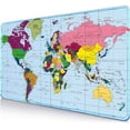 thumbnail image 1 of Gaming Large Mouse Pad for Desk 35.4“ x 15.7 ", Big Size Modern World Map Mouse Pads, Long Non-Slip Rubber Base Computer Mousepad for Full Desk Mat, 1 of 5