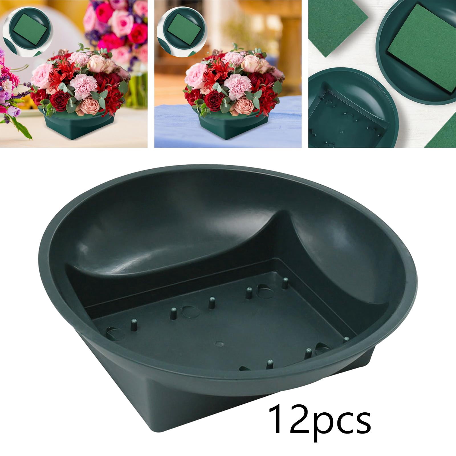 FVDPWYE 12 Pieces Floral Foam Round Bowl DIY Flower Arrangement Kit Blue Floral Wet Foam