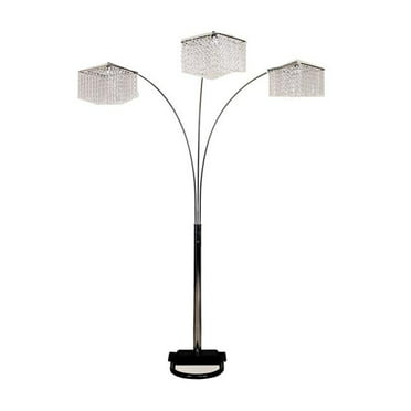 Arch Floor Lamp Brushed Nickel, Broadway 3 Light 4 Way Switch Arch Floor Lamp