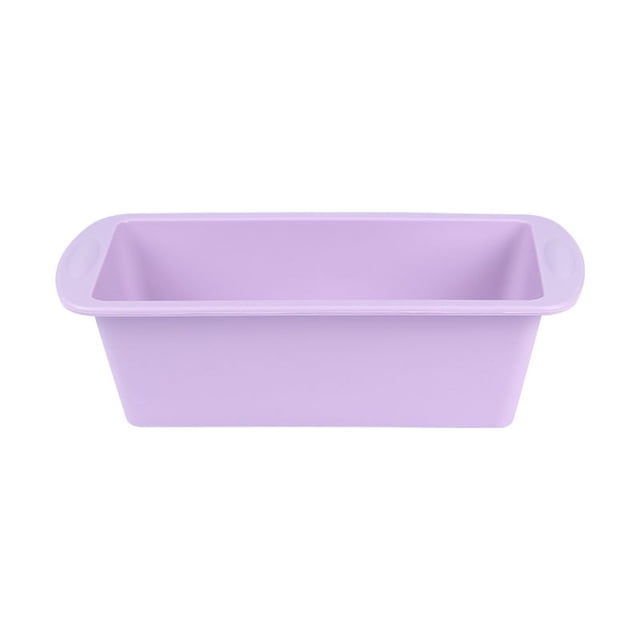 Matoen12 Silicone Loaf Pan Non Stick Mini Rectangular Baking Pan for Baking Bread & Cake Purple