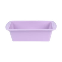 Tunhigl Loaf Pan Non-Stick Baking Pan - Flexible BPA-Free Rectangular Cake Pan for Bread, Brownies & Meat Rolls | Easy Release & Clean Purple