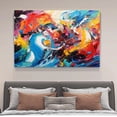 thumbnail image 4 of colorful modern abstract artwork painting Poster Decorative Painting Canvas Wall Art Living Room Posters Bedroom Painting,Frame-style,16x24inch(40x60cm), 4 of 8