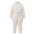 thumbnail image 4 of No Boundaries Plush Embossed Hoodie & Sweatpants Set, 2-Piece, Women's and Women’s Plus, 4 of 4