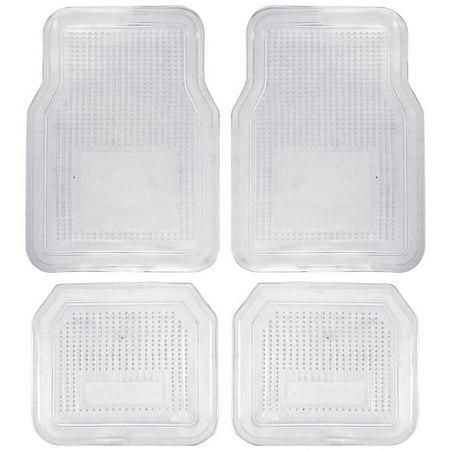 Bdk 4pc Clear Car Floor Mats Rubber Walmart Com