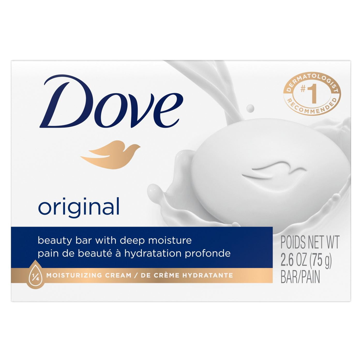 2X - Dove Beauty Bar Gentle Skin Travel Size Cleanser - Original 2.6 oz