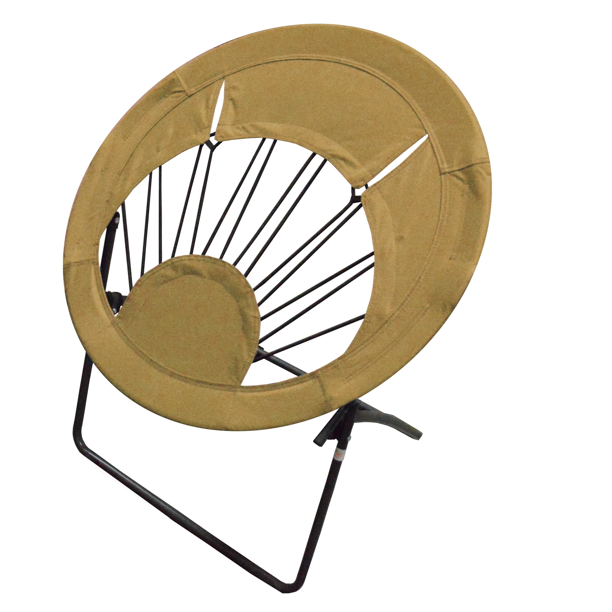Impact Canopy Bungee Chair Folding Round Steel Frame, Brown Walmart