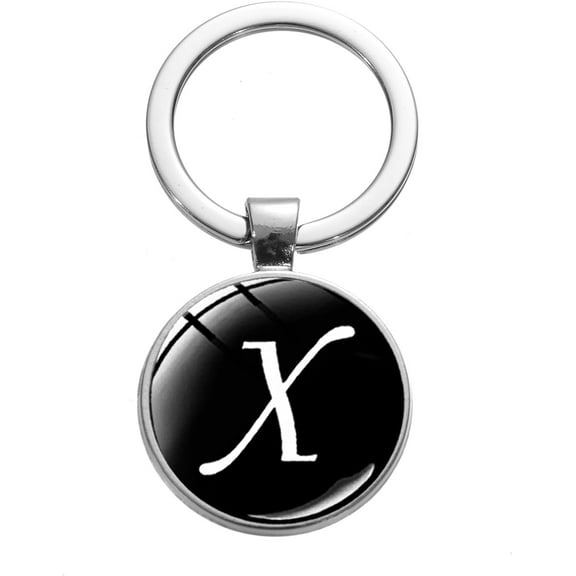 Zhangyh Letter Keychain,26 Letters A-Z Decorative Letter Keychain,Name Keychain for Women Girls Men Teenager Gift