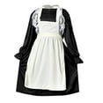 thumbnail image 4 of EnJoCho Teen Girls German 𝖮ktoberfest Dress Set - 𝖬edieval Be𝖾r Festival Dress with Apron & Hat 3pcs for 𝖢arnival, Cos-play, Themed Parties, 4 of 5
