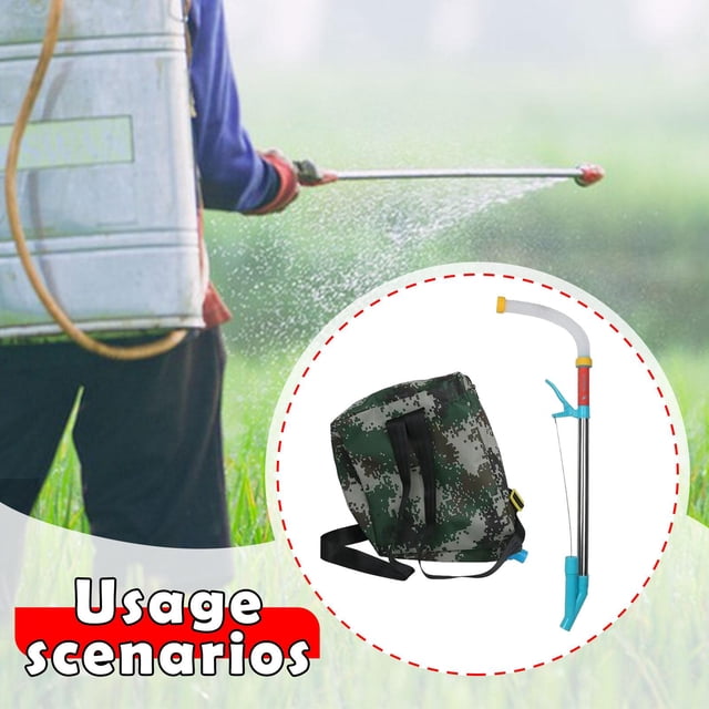 Pulverizador de fertilizantes, esparcidor para exteriores, correa de hombro ajustable, dispensador de fertilizantes, herramienta para sembrar maíz en
