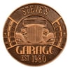 Personalized Whitehall Products 11.5-Inch Vintage Car Garage Plaque in Antique Copper