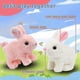 thumbnail image 3 of Electronic Plush Rabbit Toy, Easter Bunny Interactive Toy, Playful Bunny Hops Around Makes Sounds Wiggles Ears, 3 of 5